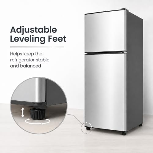 6.5 Cu.Ft Mini Fridge with Freezer, 2-Door Compact Refrigerator for Dorm/Office/Bedroom, Energy Efficient & Quiet, Black - Image 6