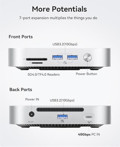 ORICO MiniLink 40Gbps 7-in-1 Mac mini M6, M5 Pro, M4/M4 Pro Dock Stand - Image 2
