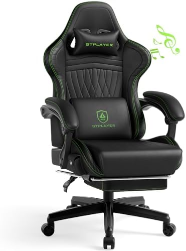 GTPLAYER Gaming Chair, Comfort Computer Office Chair for Adults, Green by GTPLAYER