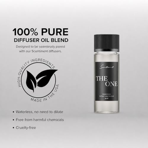 Scentiment The One Diffuser Oil - Premium Hotel Scent with Notes of Cardamom, Leather, Lemon with Cinnamon & Sandalwood Home Scent, Hotel Fragrance Oil Diffuser Refill - 1.69 fl oz (50 mL) - Image 4