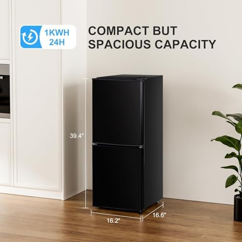 4.2 Cu Ft Mini Fridge for Bedroom, 2 Door Small Fridge, Small Refrigerator - Image 3