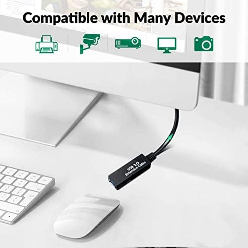 25Feet Active USB 3.0 extension cable,Long USB Extension Cord A-Male A-Female,With Expansion Chipset Signal Boosters, Compatible With Oculus Quest 3,VR, Xbox, PS4, Webcam,etc. - Image 2