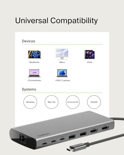Belkin USB-C Hub 8 in 1 Dual Display - Image 6
