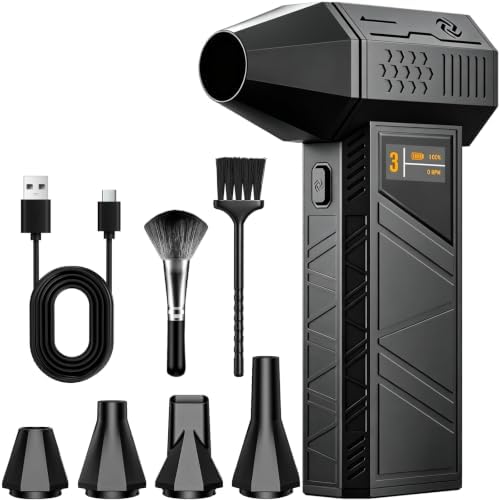 X3PRO Electric Air Duster, Powerful Turbo Fan 3 Speed Compressed Air Duster by Unknown