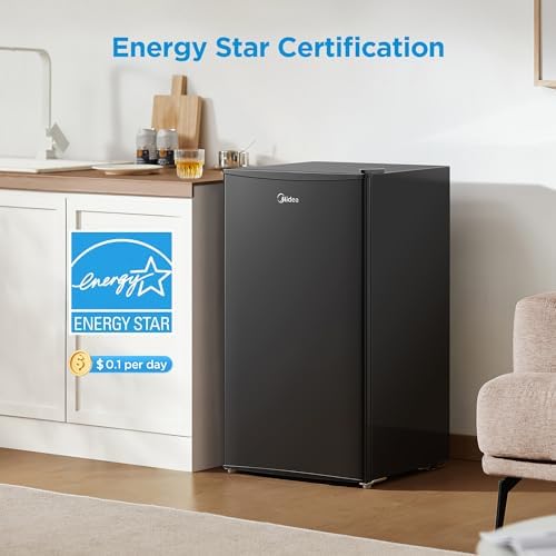 Midea 3.3 Cu.ft Compact Fridge, Energy Star Certified, Low Noise for Office - Image 5