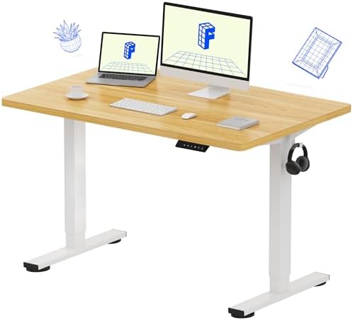 FLEXISPOT EN1 48"x30" One-Piece Standing Desk, Maple by Unknown
