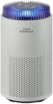 COWAY Air Purifier for Bedroom up to 500 ft², HEPA and Deodorization Filter for Smoke, Allergies, Pet Dander, AQI Monitor, Auto Mode, Filter Indicator, Night Light, 2yr Warranty, Airmega 50 Lunar Gray by Coway
