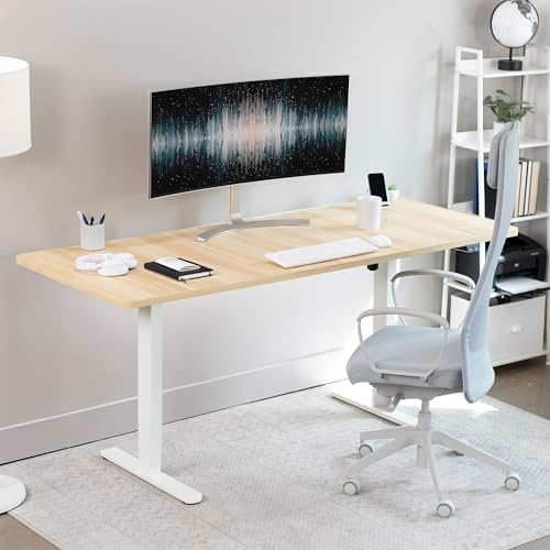 VIVO Light Wood 71 x 30 in Standing Desk,DESK-KIT-0W7C - Image 4