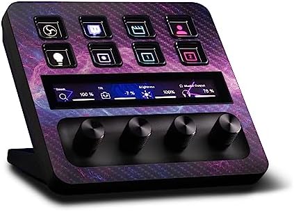 MightySkins Carbon Fiber Skin Compatible with Elgato Stream Deck + - Raw Energy | Protective, Durable Textured Carbon Fiber Finish | Easy to Apply, Remove, and Change Styles | Made in The USA by MIGHTY+SKINS
