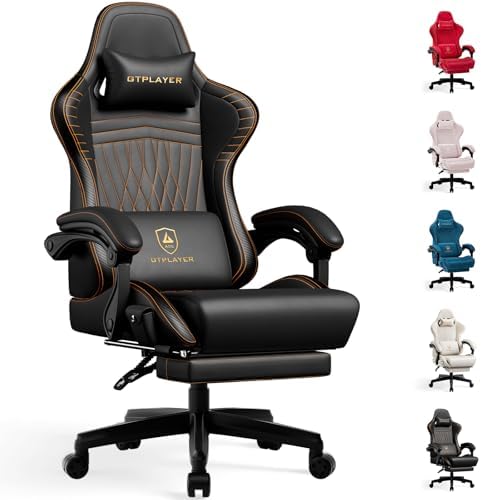 GTPLAYER Gaming Chair, Comfort Computer Office Chair for Adults, Orange by GTPLAYER