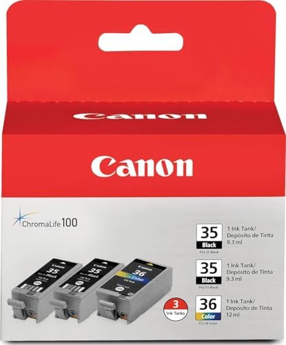 Canon PGI-35/CLI-36 2 Genuine Black and Color Value Pack Compatible to iP100, iP110, TR150 and TR160 Printers by Canon