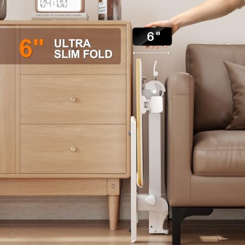 ROMOON Folding Standing Desk, 25" No-Assembly Height Adjustable Laptop Cart - Image 6