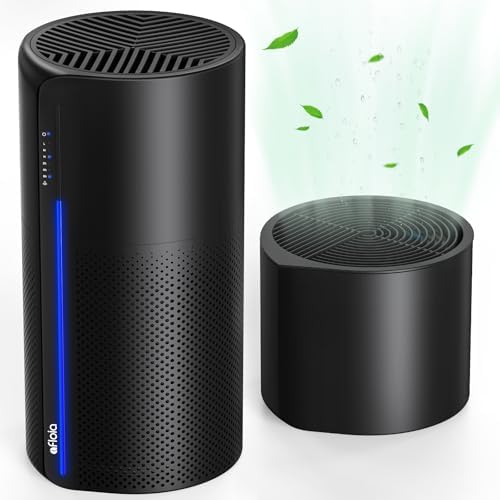 Afloia Air Purifier&Humidifier Combo, Evaporative Humidifier, 7 Color Light by Afloia