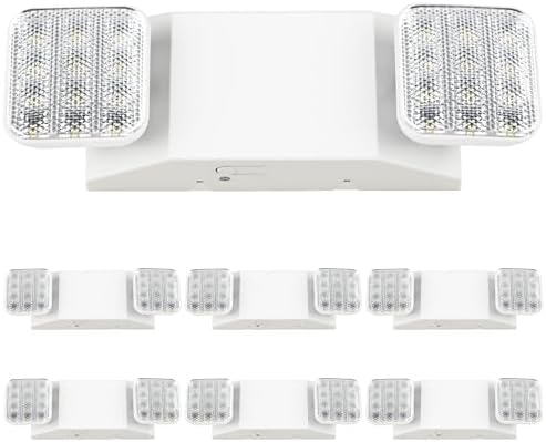 Sunco 6 Pack LED Emergency Lights for Outages, 90 Minute Backup Battery by SuncoLighting