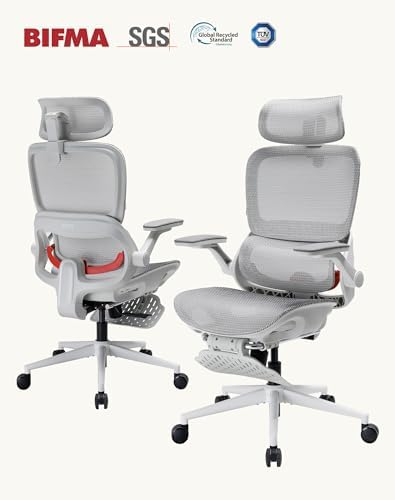 SIHOO B100 PRO Ergonomic Mesh Office Chair with Footrest - Image 3