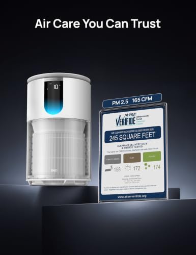 DREO Air Purifier for Home, Up to 1176 ft², HEPA Sleep Mode, Air Purifiers for Large Room & Bedroom, Pets, Smoke, Dust, Pollen & Odors, PM2.5 Monitor, Auto & Turbo Mode, 4 Speeds, DR-HAP009 (Dreo 539) - Image 2