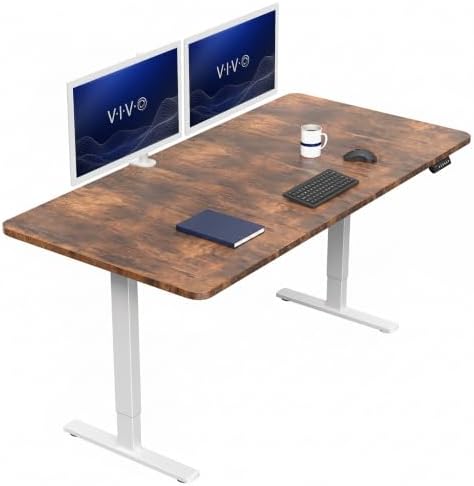 VIVO Rustic Vintage Brown 71 x 36 in Standing Desk, DESK-KIT-1W7N-36 by VIVO
