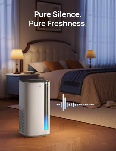 DREO Smart Air Purifier for Home, Washable Pre-Filter, Air Cleaner with Wi-Fi/Voice/Alexa,Smoke,Dust,Pollen,Odor,PM2.5 Quality Monitor, 4 Speeds & Auto/Turbo/Quiet HEPA Sleep Mode, DR-HAP003AS - Image 6