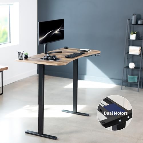 VIVO Reclaimed Wood 60 x 24 in Standing Desk, DESK-KIT-E2B1P - Image 4
