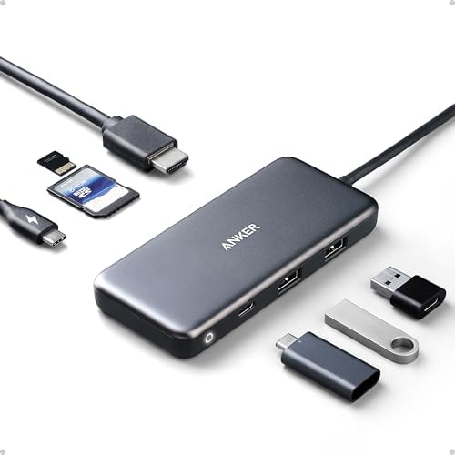 Anker USB C Hub, 7-in-1 Multi-Port USBC Hub, 4K HDMI USB-C Adapter by Anker