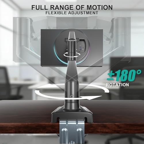 WALI Adjustable Single Monitor Arm for 13-34 inch Screens, up to 26.4 lbs - Image 4