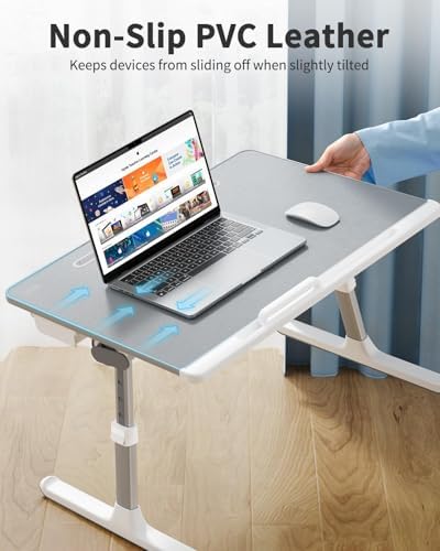 Laptop Lap Desk for Bed, SAIJI X-Large Adjustable Laptop Table - Image 5