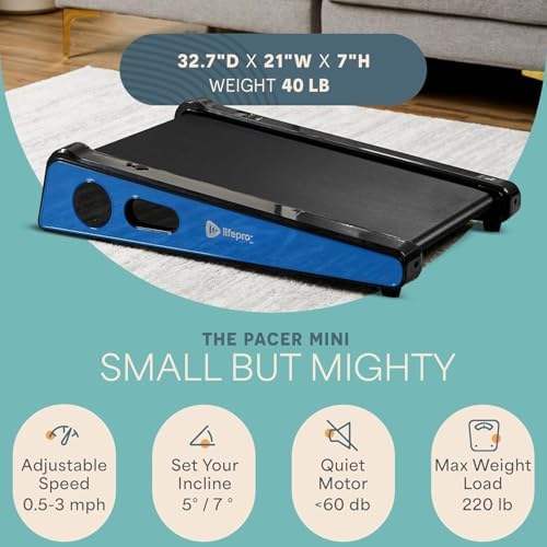 Lifepro PacerMini Walking Pad with Incline for Home Mini Apartment & Office - Image 3
