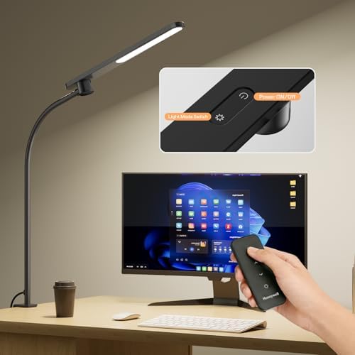 Honeywell HJ2 Clip On LED Desk Lamp with Clamp, Adjustable Reading Light - Image 3