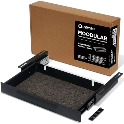 ULTRARM Moodular Storage Drawer Add-On for Slide Rails, Do Not Use Alone by ULTRARM