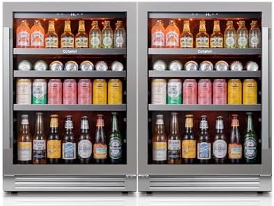 Ca'Lefort 48'' Beverage Refrigerator, 360 Can Beverage Fridge Under Counter by CaLefort