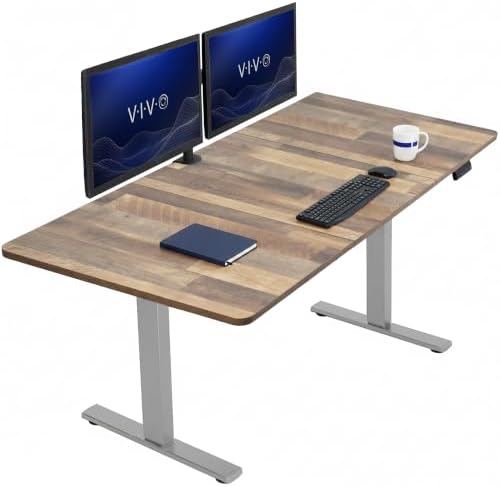 VIVO Reclaimed Wood 71 x 36 in Standing Desk, DESK-KIT-1G7P-36 by VIVO