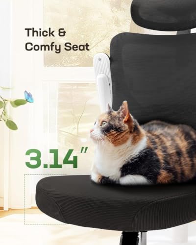 Marsail Ergonomic Office Chair with 3D Armrests, Pack of 4 - Image 6