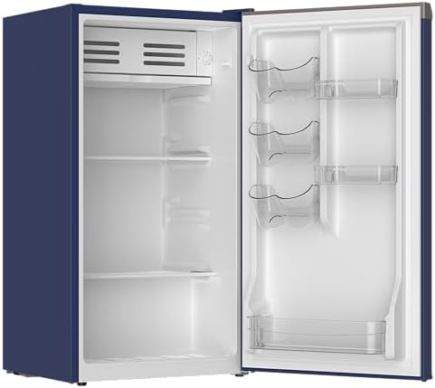 Frigidaire Mini Refrigerator, Compact Freezer Compartment, Adjustable Thermostat Control, Reversible Door, Contemporary Series, 3.2 cu ft, Blue - Image 5