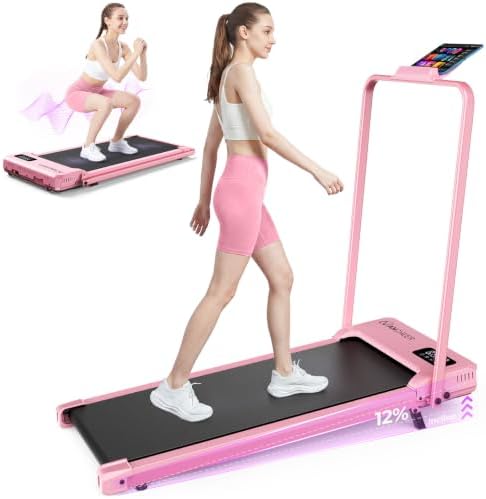 ANCHEER Walking Pad with Incline - Under Desk Treadmill with Handle Bar by YourHealthyLifestyle