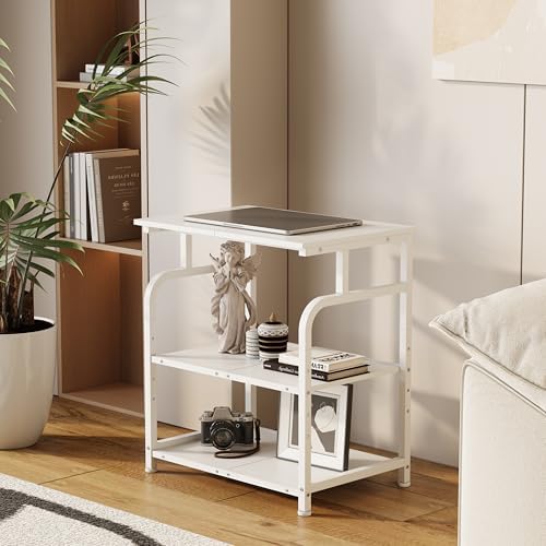 Unionly Large Rolling Printer Stand with Height Adjustable Shelf and Wheels - Image 3