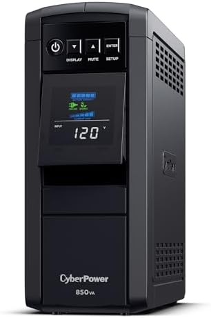 CyberPower CP850PFCLCD PFC Sinewave UPS Battery Backup and Surge Protector - Image 2