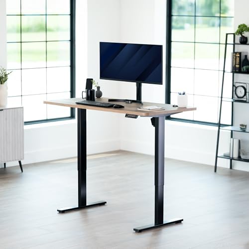 VIVO Reclaimed Wood 55 x 28 in Standing Desk, DESK-KIT-1B55P - Image 2