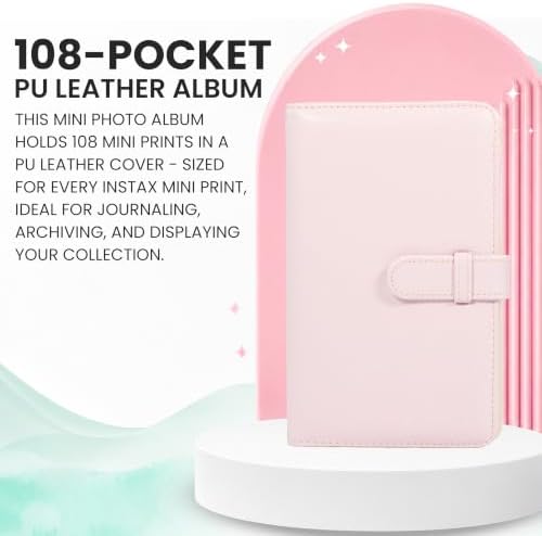 Fujifilm Instax Mini Link 3 Printer Rose Pink Bundled Film & Display Kit - Image 7