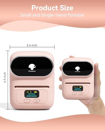 Phomemo M110 Label Maker- with 3 Packs Labels Mini Barcode Label Printer - Image 6