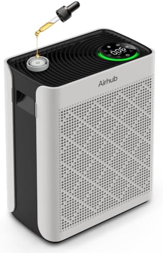 Air Purifier For Home Bedroom Large Room Up To 1092 ft² in 1hr, Ivory by Airhub-AirPurifier