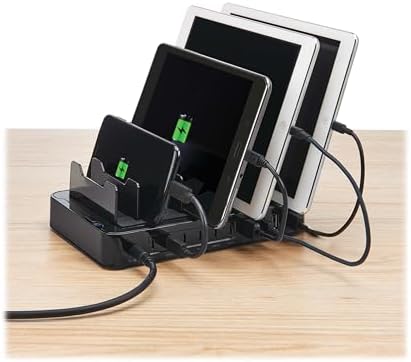 Eaton Tripp Lite series 10-Port USB Charging Station with Storage Brackets for Multi Device Family, 6 USB-C & 4 USB-A Ports, 120W, Compatible with iPhone, iPad, Galaxy, Pixel, & More (U280-010-ST6C4A) - Image 3