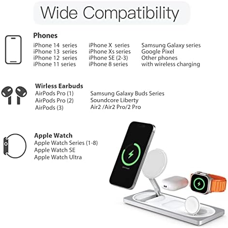 PETINO 3 in 1 Wireless Charging Station for Apple Devices with MagSafe - Image 6