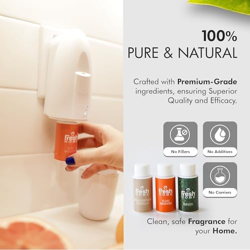 California Fresh Home Plug in Waterless Smart Diffuser – App-Controlled Refillable Wall Diffuser for Home & Office - Up to 3000 Sq FT Coverage - with 3 Diffuser Oils - Image 5