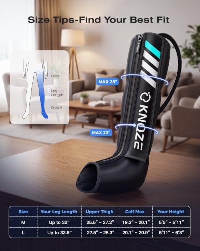 KNQZE Full Leg Compression Massager for Circulation & Pain Relif(Large) - Image 5
