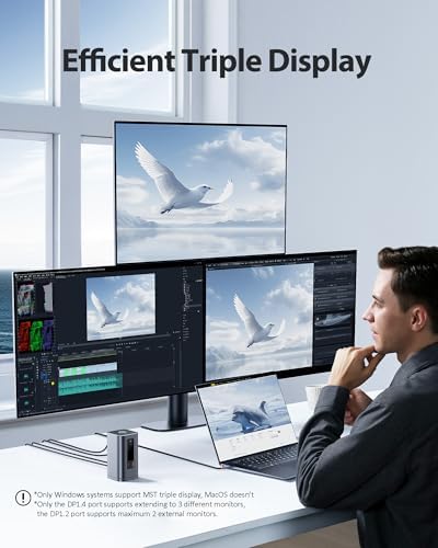 Baseus Spacemate Docking Station 11-in-1 with Triple Display for Windows - Image 3