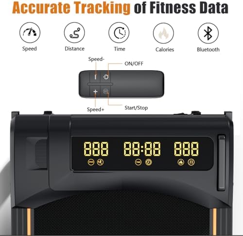 Walking Pad Treadmill with Incline for Home, 2.5HP Under Desk Treadmill for Walking, 300lb Weight Capacity, Compact for Small Spaces & Carpet, Remote Control & APP, Home Gym - Image 5