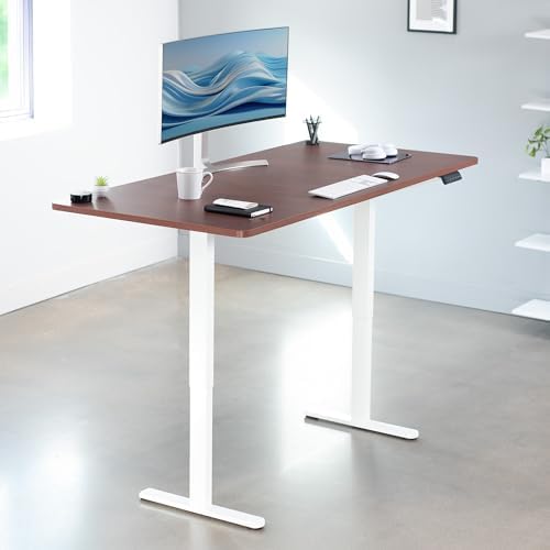VIVO Dark Walnut 71 x 36 in Standing Desk, DESK-KIT-E2W7D-36 - Image 2