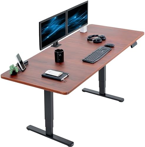 VIVO Dark Walnut 71 x 30 in Standing Desk, DESK-KIT-2B7D by VIVO