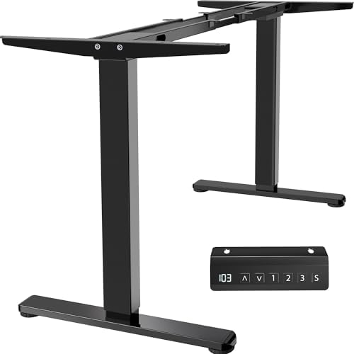 VIVO Black Dual Motor Electric Standing Desk Frame, DESK-E-200B by VIVO
