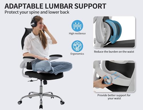 TRALT Office Chair Ergonomic Desk Chair - Gaming Chair with Lumbar Support - Image 5